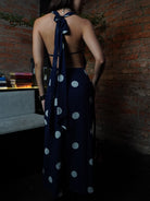 Celeste Polka Dot Maxi Dress