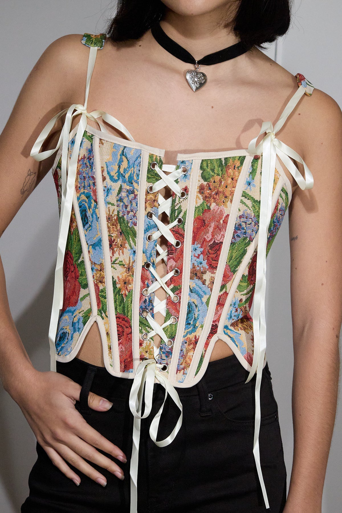 Vintage Garden Corset Top
